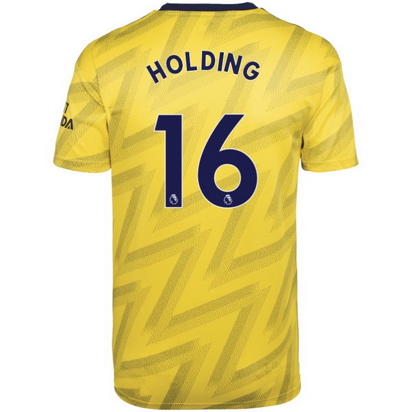 Camiseta Arsenal NO.16 Holding 2ª Kit 2019 2020 Amarillo